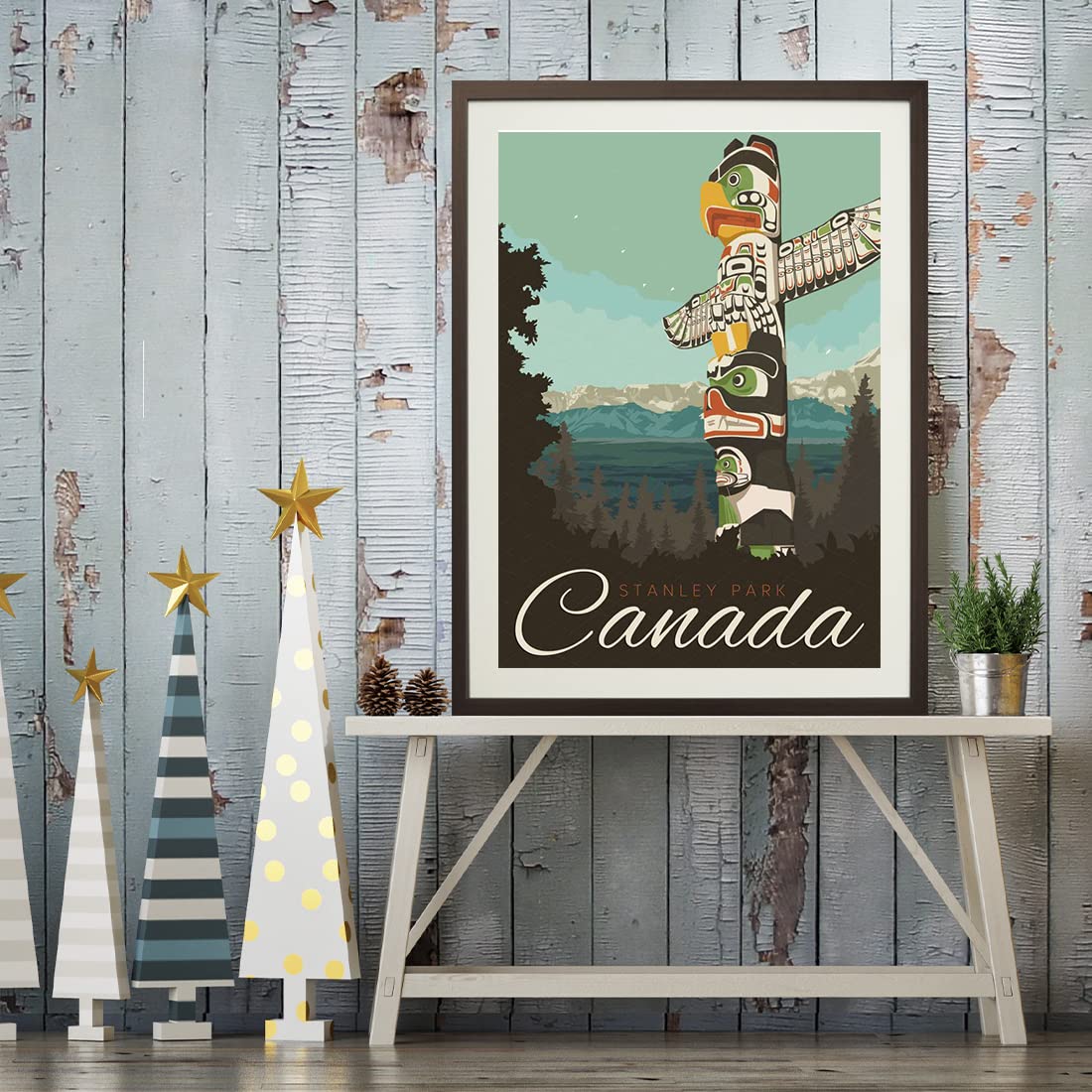 特大サイズ！カナダVancouverバンクーバー風景画♡アート美術品 特大サイズ！CanadaカナダVancouverバンクーバー風景画♡アート